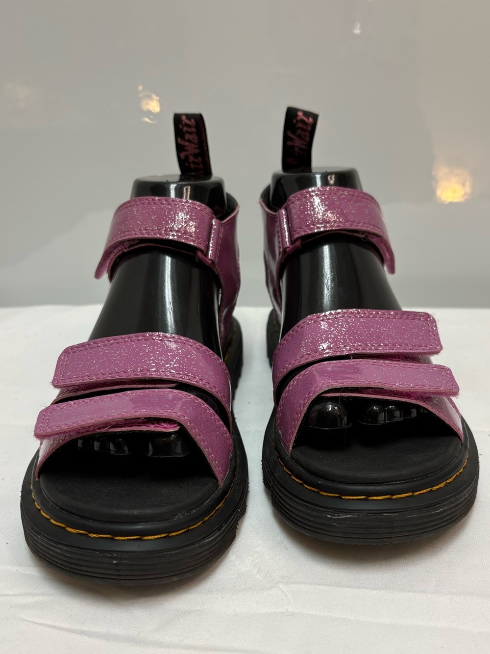 Dr Martens Junior Klaire Cosmic Glitter Sandals Pink Size 7 (EU 38) Sparkly - Picture 2 of 12